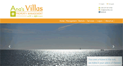 Desktop Screenshot of anasvillas.com